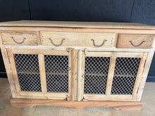 Load image into Gallery viewer, Stripped Mango Wood Sideboard