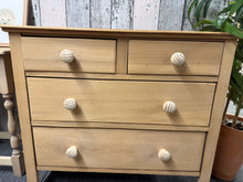Load image into Gallery viewer, Stripped Satinwood Chest Of Drawers