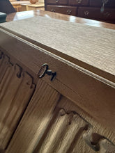 Load image into Gallery viewer, Stripped Oak Bureau