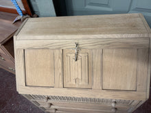 Load image into Gallery viewer, Stripped Oak Bureau