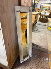 Load image into Gallery viewer, This stunning rustic white-washed mirror is structurally sound and in excellent overall condition. As a pre-loved piece, it bears gentle signs of use with minor marks that add to its authentic character. Perfect for adding warmth and light to any room.
Delivery Available
Overall Dimensions
37cm wide x 129cm high 