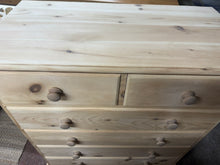 Load image into Gallery viewer, Large Stripped Pine Drawers