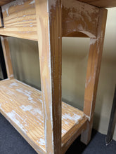 Load image into Gallery viewer, Stripped Pine Console Table