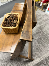 Load image into Gallery viewer, Folding Oak Wooden Pew