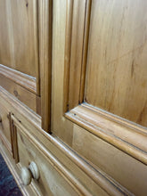 Load image into Gallery viewer, Vintage Pine Wardrobe