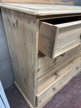 Load image into Gallery viewer, Large Stripped Pine Drawers