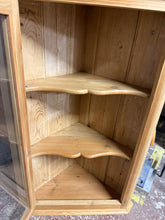 Load image into Gallery viewer, Antique Pine Corner Cupboard