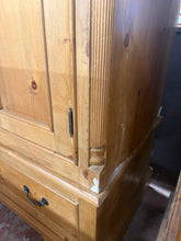Load image into Gallery viewer, Vintage Pine Wardrobe