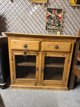 Load image into Gallery viewer, Characterful hardwood rustic sideboard with authentic patina and solid construction. Features two short drawers positioned above a spacious double cupboard, offering generous storage for dining rooms and country-style interiors. The surface shows wear consistent with use. Well-maintained and ready to enhance any period home.
Delivery Available
Overall Dimensions
101cm wide x 44cm deep x 90cm high