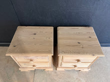 Load image into Gallery viewer, Stripped Pine Bedsides