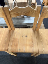 Load image into Gallery viewer, 4 x Stripped Pine Chairs