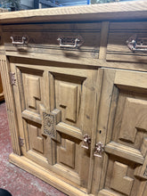 Load image into Gallery viewer, Carved Oak Sideboard