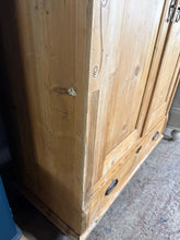 Load image into Gallery viewer, Antique Pine Wardrobe