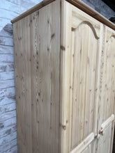 Load image into Gallery viewer, Stripped Pine Wardrobe