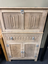 Load image into Gallery viewer, Stripped Oak Drinks Cabinet