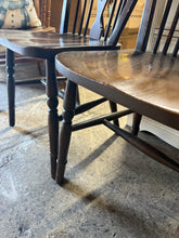 Load image into Gallery viewer, 4 x Oak Wheelback Chairs