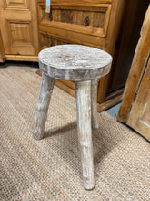 Load image into Gallery viewer, White Wash Stool