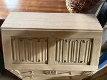 Load image into Gallery viewer, Stripped Oak Bureau