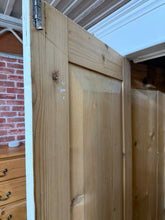 Load image into Gallery viewer, Antique Pine Wardrobe