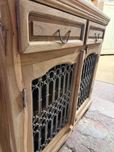 Load image into Gallery viewer, Stripped Hardwood Sideboard