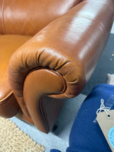 Load image into Gallery viewer, Tan Leather Sofa