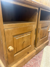 Load image into Gallery viewer, 2 x Pine Bedsides