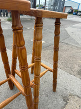 Load image into Gallery viewer, 2 x Pine Stools
