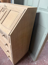 Load image into Gallery viewer, Stripped Oak Bureau