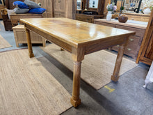 Load image into Gallery viewer, This elegant Barker & Stonehouse extendable dining table combines timeless design with practical functionality. Structurally sound and in good overall condition, it bears the gentle patina of use with minor marks and fading that add character rather than detract from its appeal. The extending leaf mechanism operates smoothly for effortless adjustment, making it ideal for both intimate dinners and larger gatherings. Accommodates up to 10 seated guests, offering versatile entertaining options for any occa