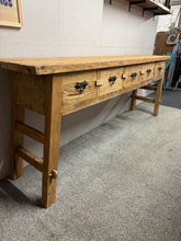 Load image into Gallery viewer, Large Rustic Console Table