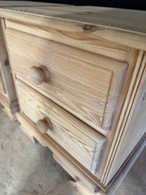 Load image into Gallery viewer, Stripped Pine Bedsides