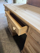 Load image into Gallery viewer, Stripped Pine Desk
