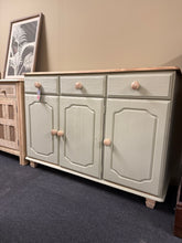Load image into Gallery viewer, Sage Green Pine Sideboard
