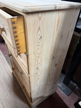 Load image into Gallery viewer, Tall Stripped Pine Drawers