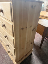 Load image into Gallery viewer, Large Stripped Pine Drawers