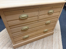 Load image into Gallery viewer, Stripped Satinwood Chest Of Drawers