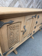 Load image into Gallery viewer, Stripped Oak Sideboard