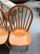 Load image into Gallery viewer, 4 x Pine Dining Chairs