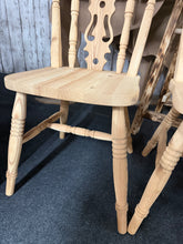 Load image into Gallery viewer, 4 x Solid Pine Chairs