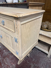 Load image into Gallery viewer, Large Stripped Oak Sideboard