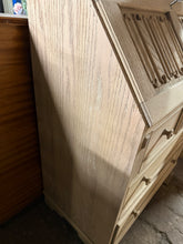 Load image into Gallery viewer, Stripped Oak Bureau