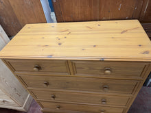 Load image into Gallery viewer, Solid Pine Chest Of Drawers