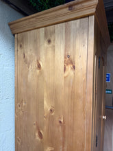 Load image into Gallery viewer, Vintage Pine Wardrobe
