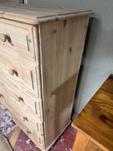 Load image into Gallery viewer, Tall Stripped Pine Drawers
