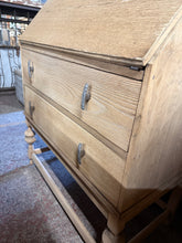 Load image into Gallery viewer, Stripped Oak Bureau