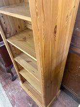 Load image into Gallery viewer, Narrow Pine Bookcase