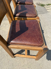 Load image into Gallery viewer, 4 x Oak Chairs