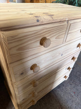 Load image into Gallery viewer, Stripped Pine Chest Of Drawers
