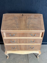 Load image into Gallery viewer, Stripped Mahogany Bureau
