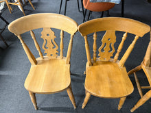 Load image into Gallery viewer, 4 x Farmhouse Chairs